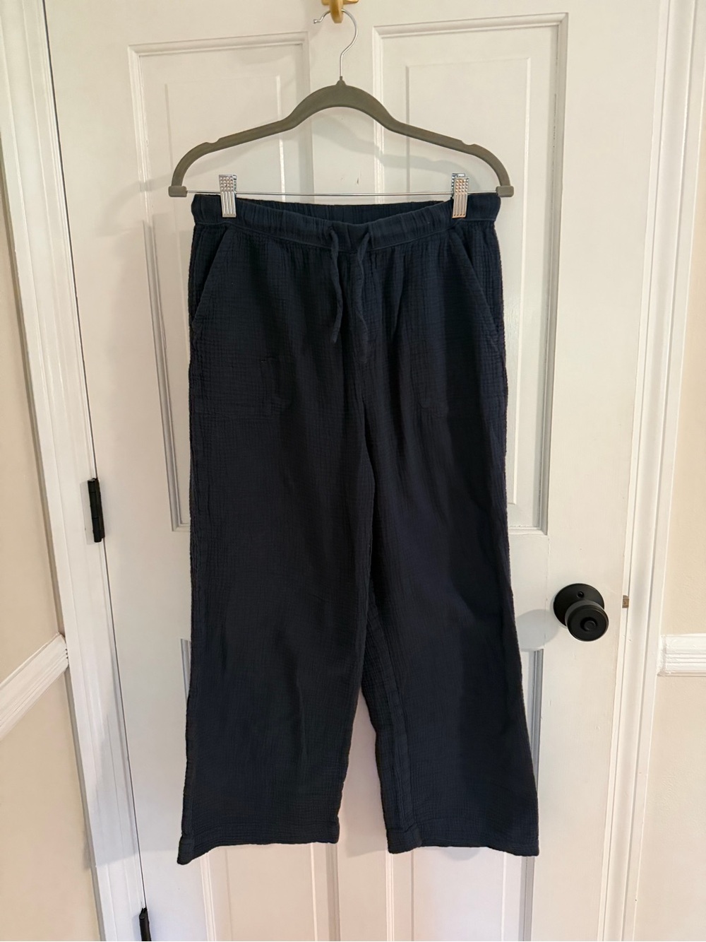 Women’s Casual Drawstring Navy Joggers